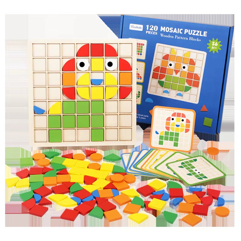 Montessori Wooden Mosaic Puzzle