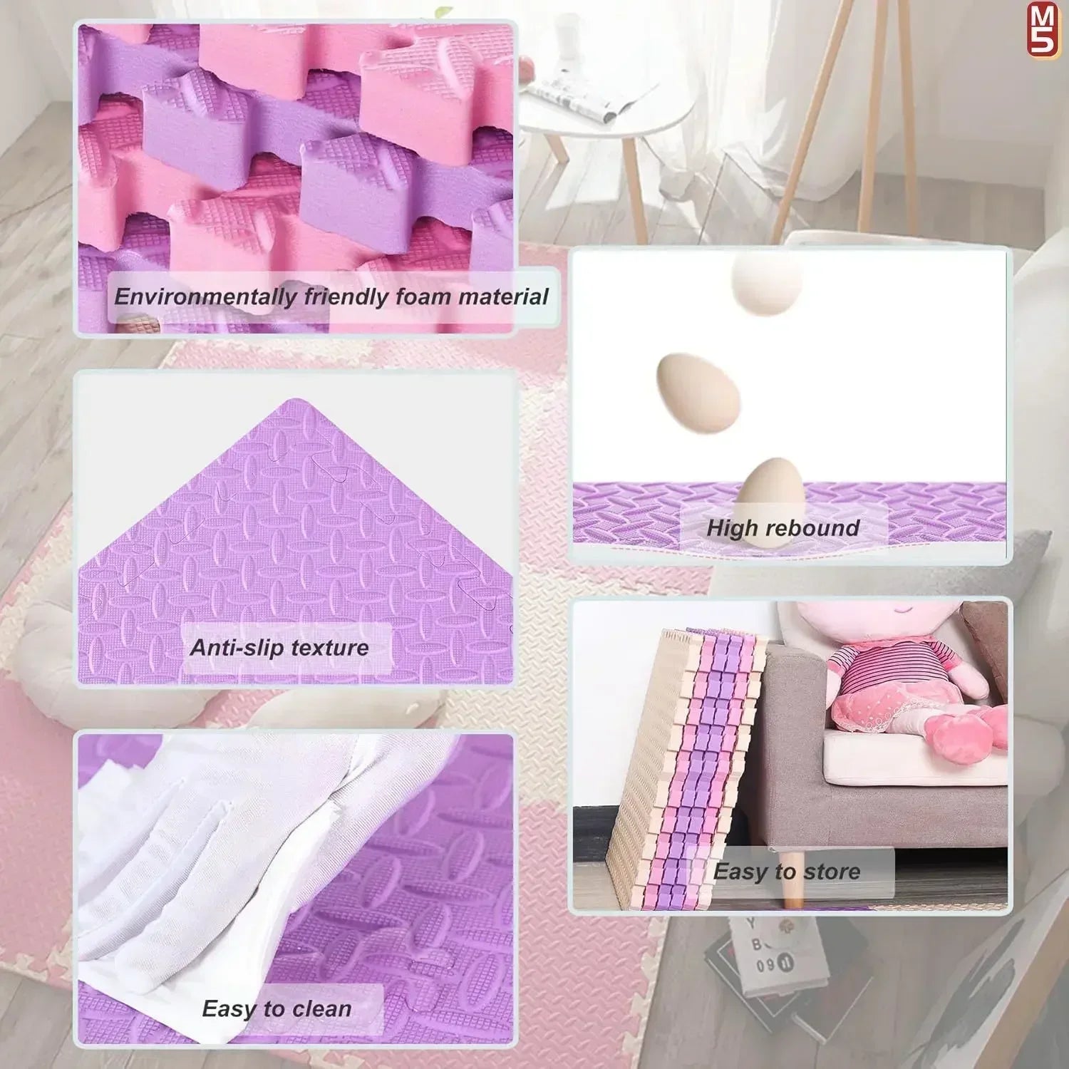 Nonslip Baby Puzzle Mat
