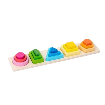 Wooden Geometric Sorting & Stacking Toy