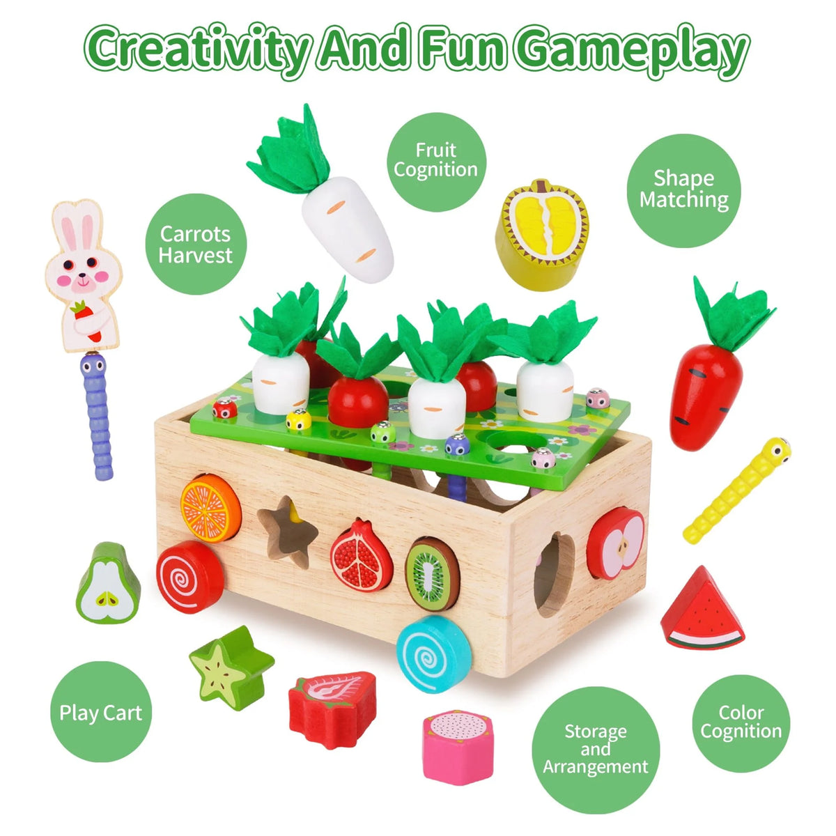 Wooden Veggie Chart