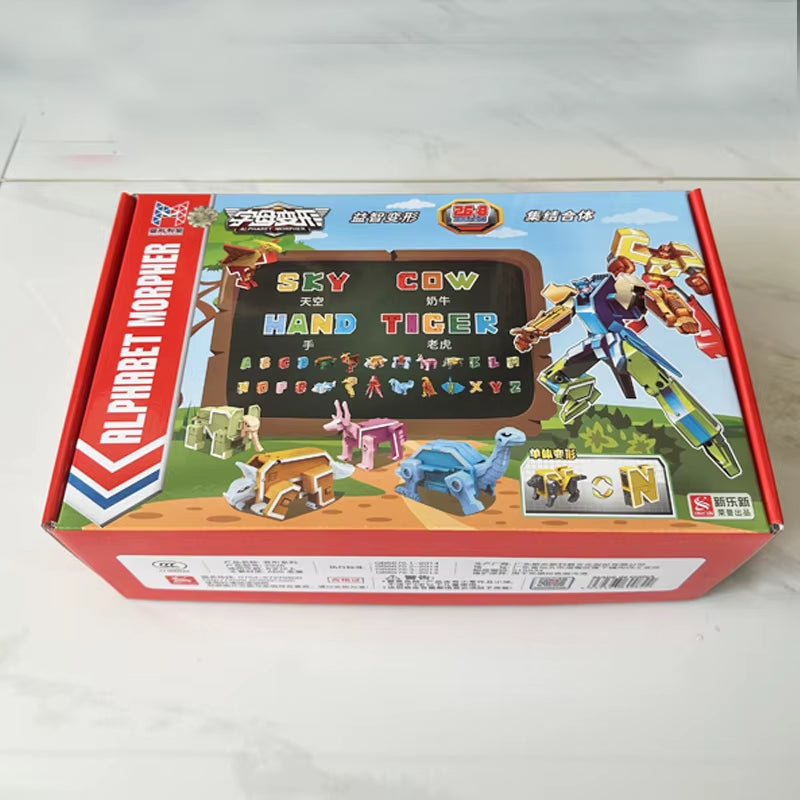 Alphabet Transformer Dinosaur Toy Set