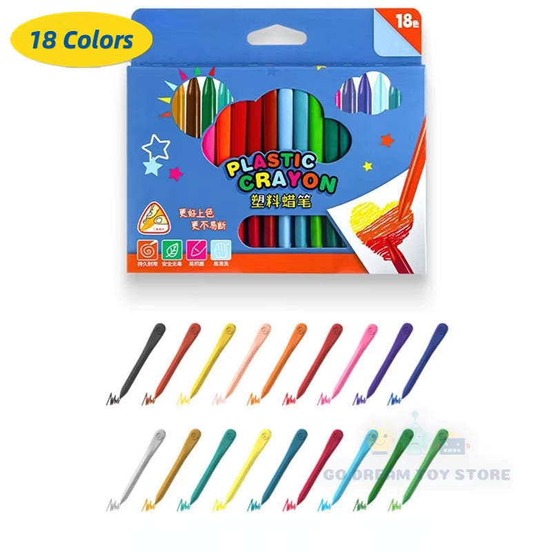 Non-Toxic Colorful Crayons Set