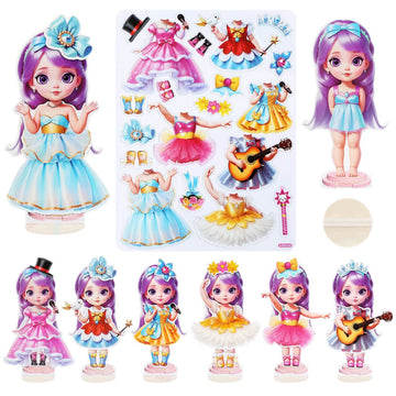 Magnetic Dress-Up Doll Set