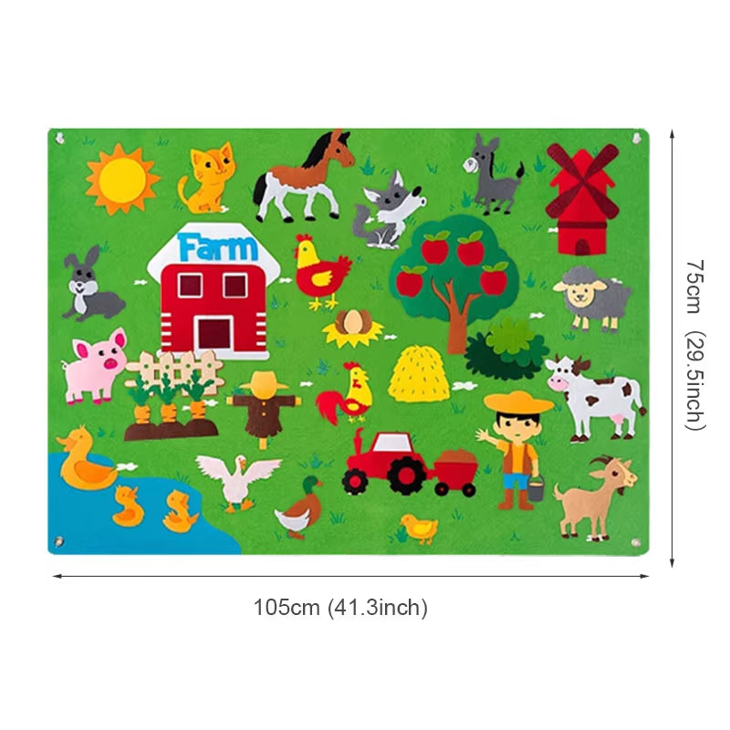 Farm Animals Felt Storyboard