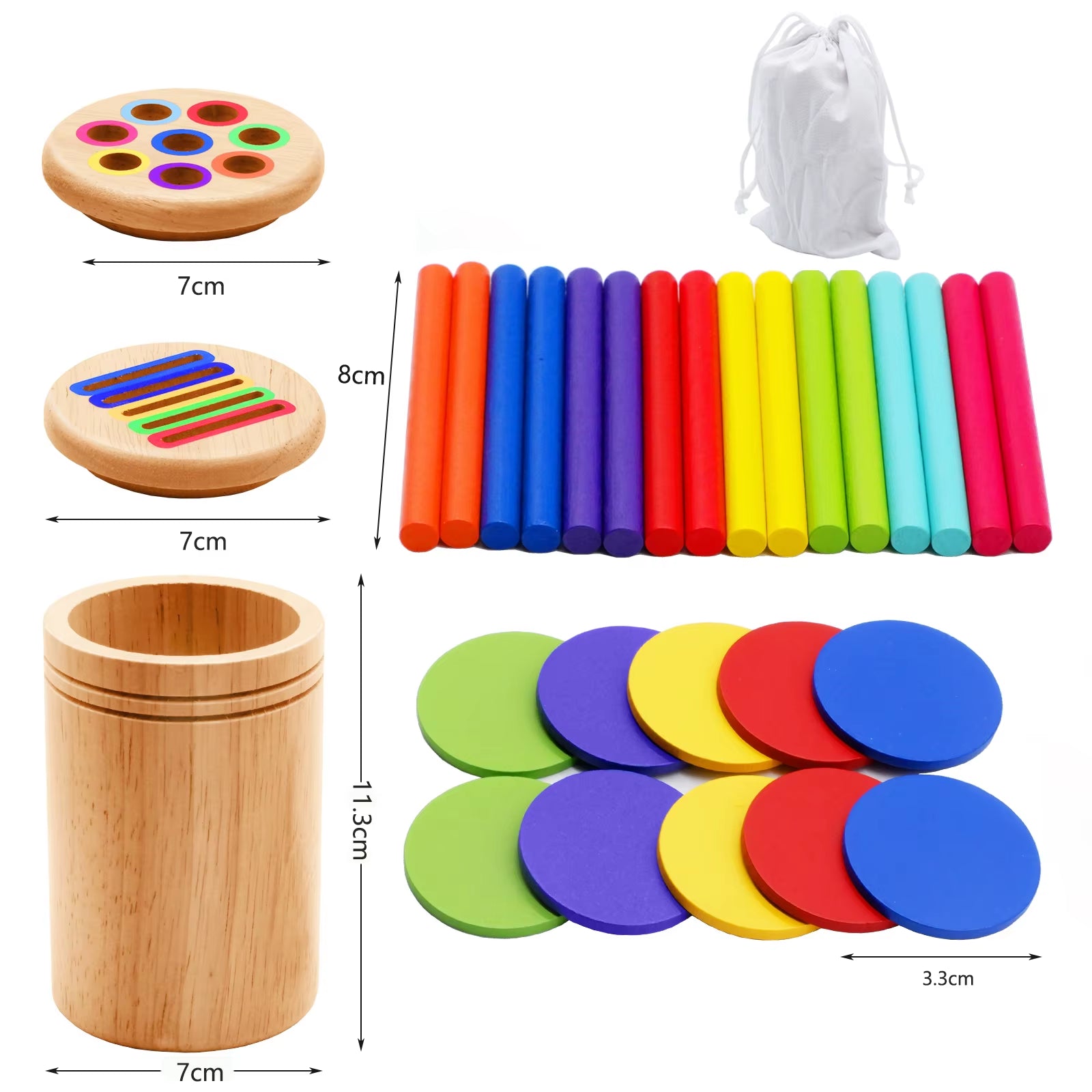 Montessori Wooden Matching Toy