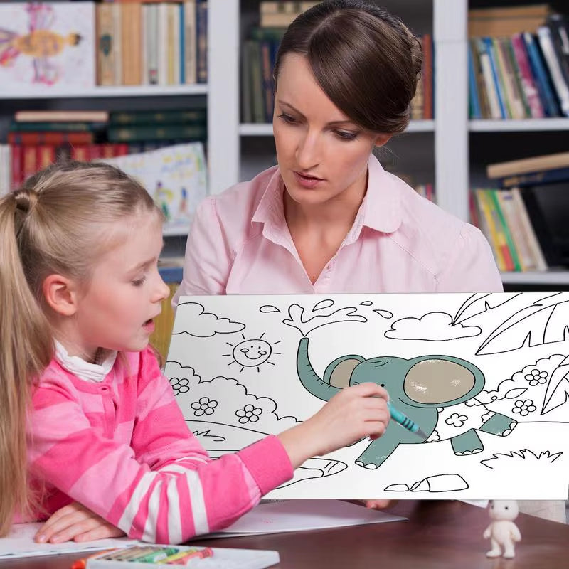 Montessori Coloring Paper Roll