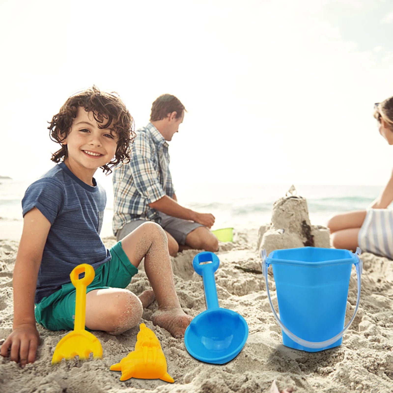 Lovely and Compact Toy7 Piece Beach Toy Sand Set Sand Play Sandpit Toy Winter Outdoor Toy