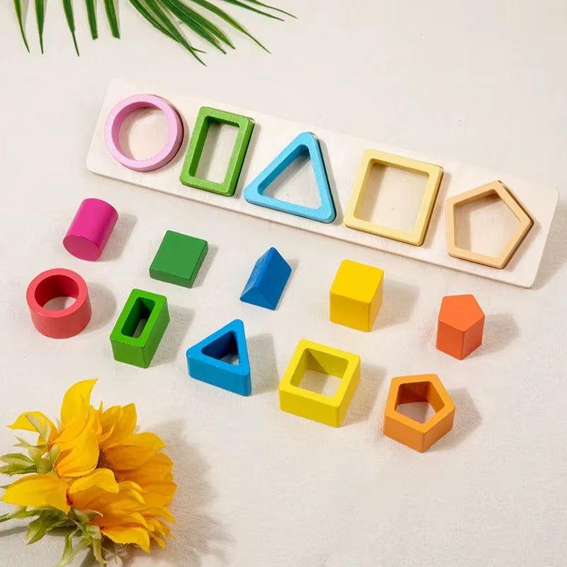 Geometric Shape Sorting Blocks
