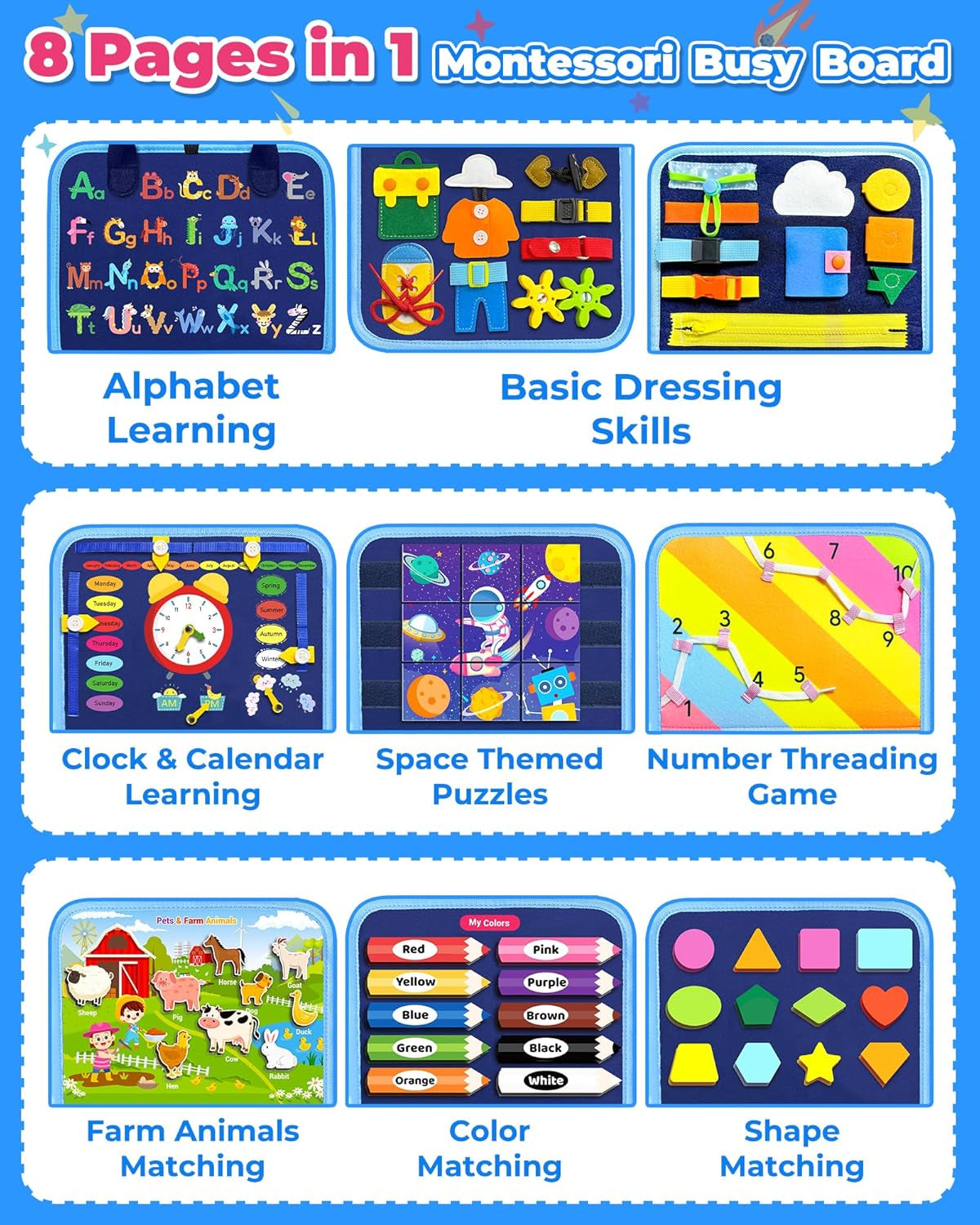Montessori Busy Board 