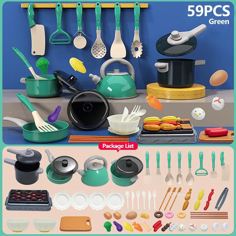 Kids Pretend Play Kitchen Set