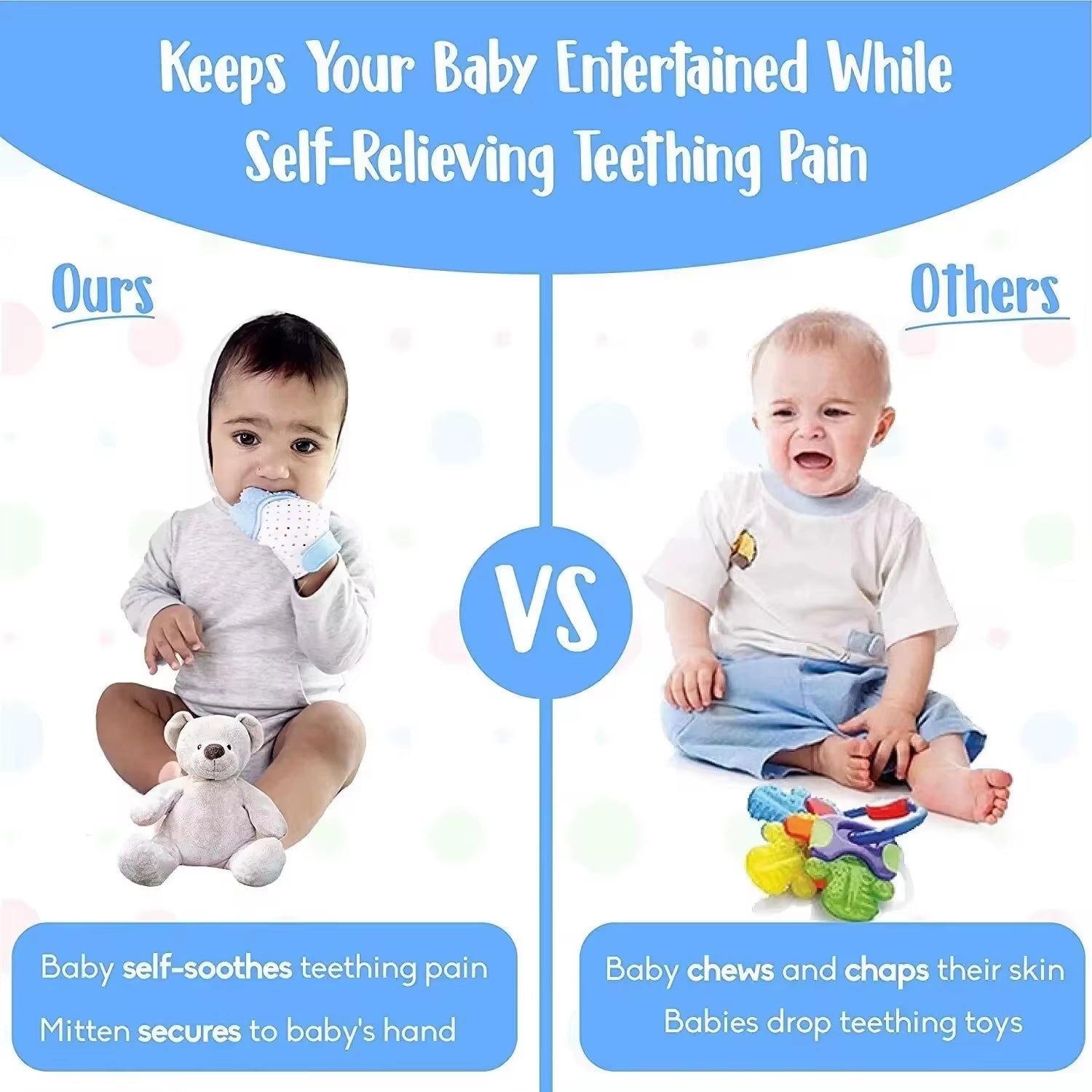 Baby Silicone Teething Mittens