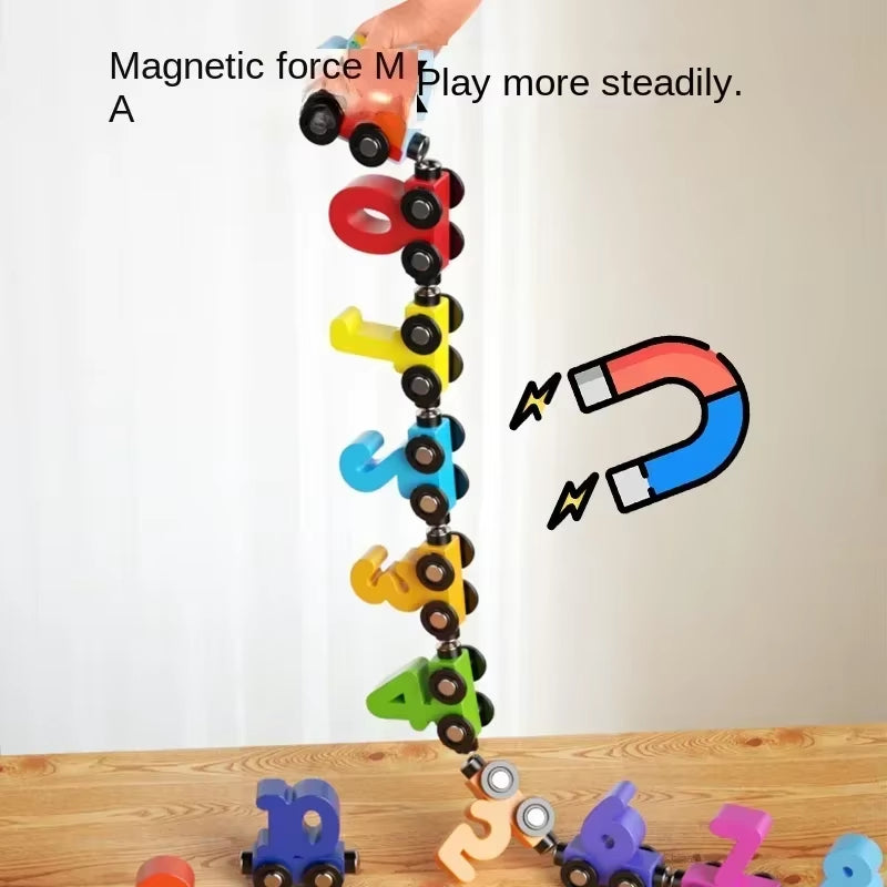 Magnetic Wooden Train Toy