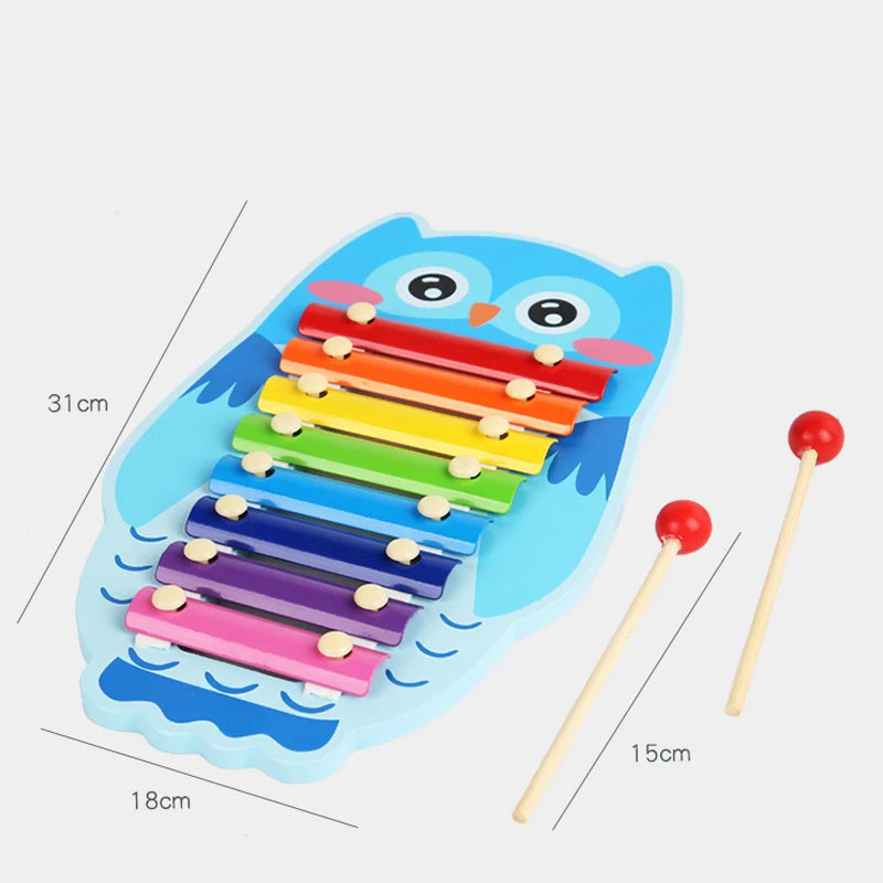 Wooden 8-Tone Xylophone Toy