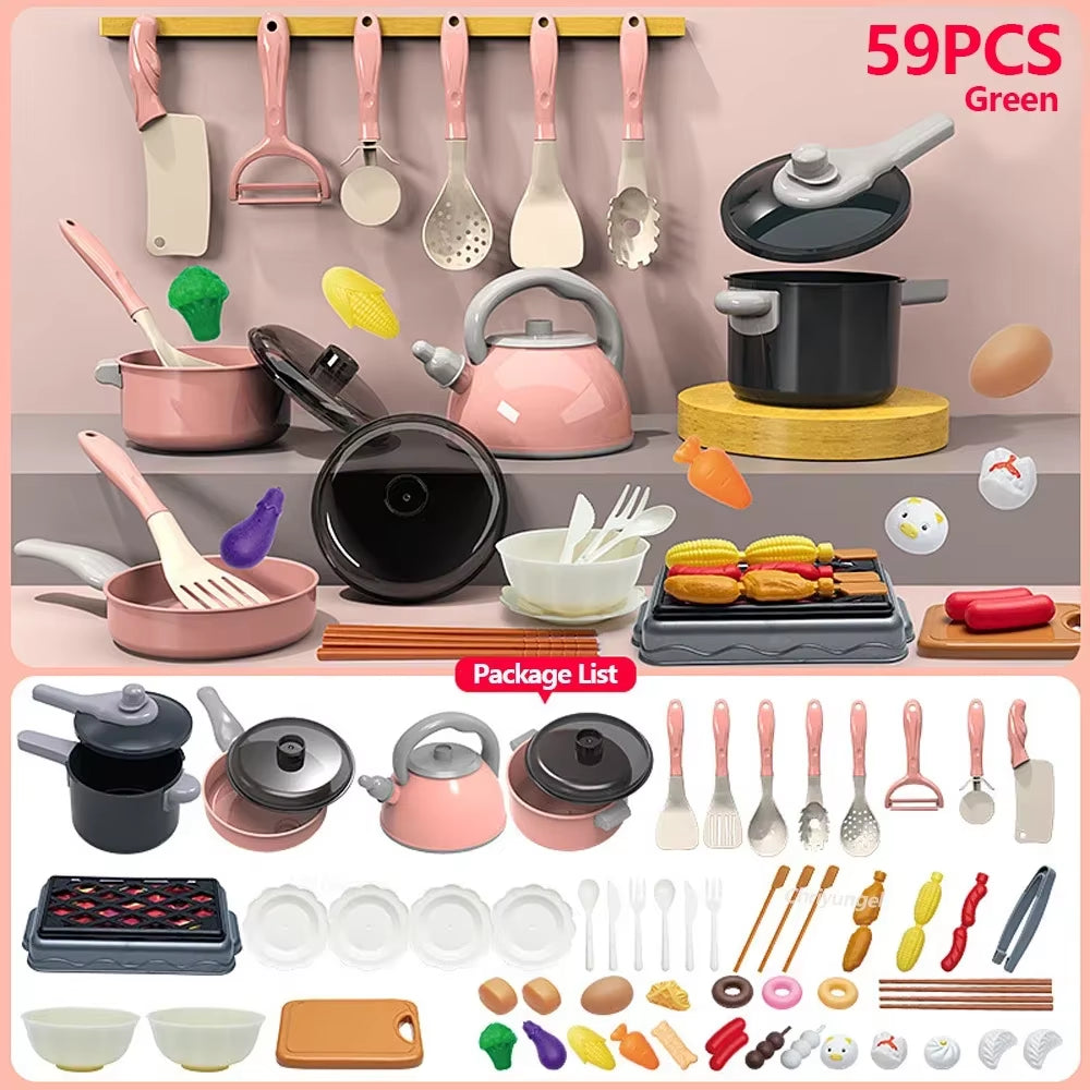 Kids Pretend Play Kitchen Set