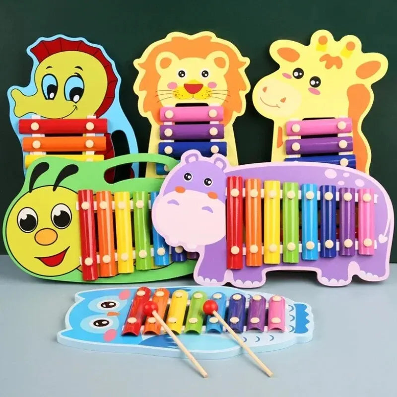 Wooden 8-Tone Xylophone Toy
