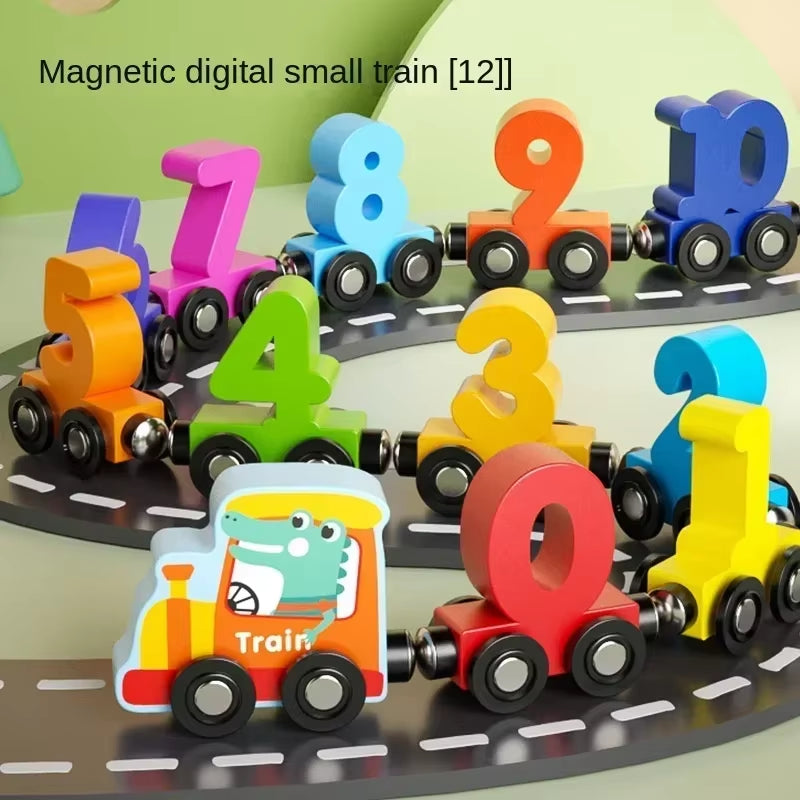 Magnetic Wooden Train Toy