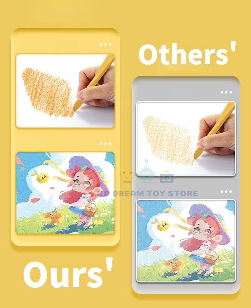 Non-Toxic Colorful Crayons Set
