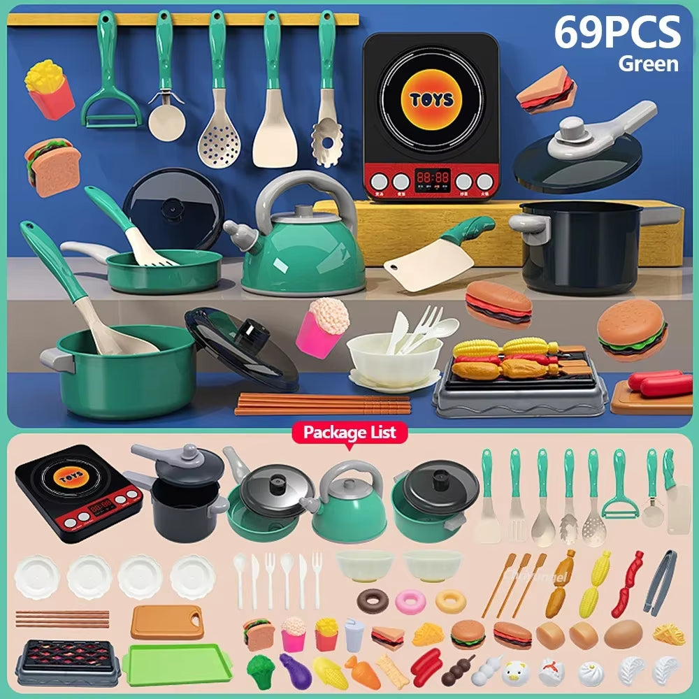 Kids Pretend Play Kitchen Set