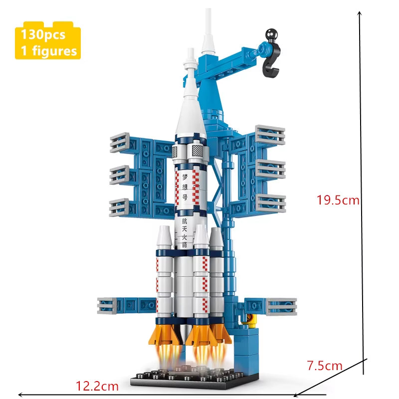 MOC Rocket Building Block Set