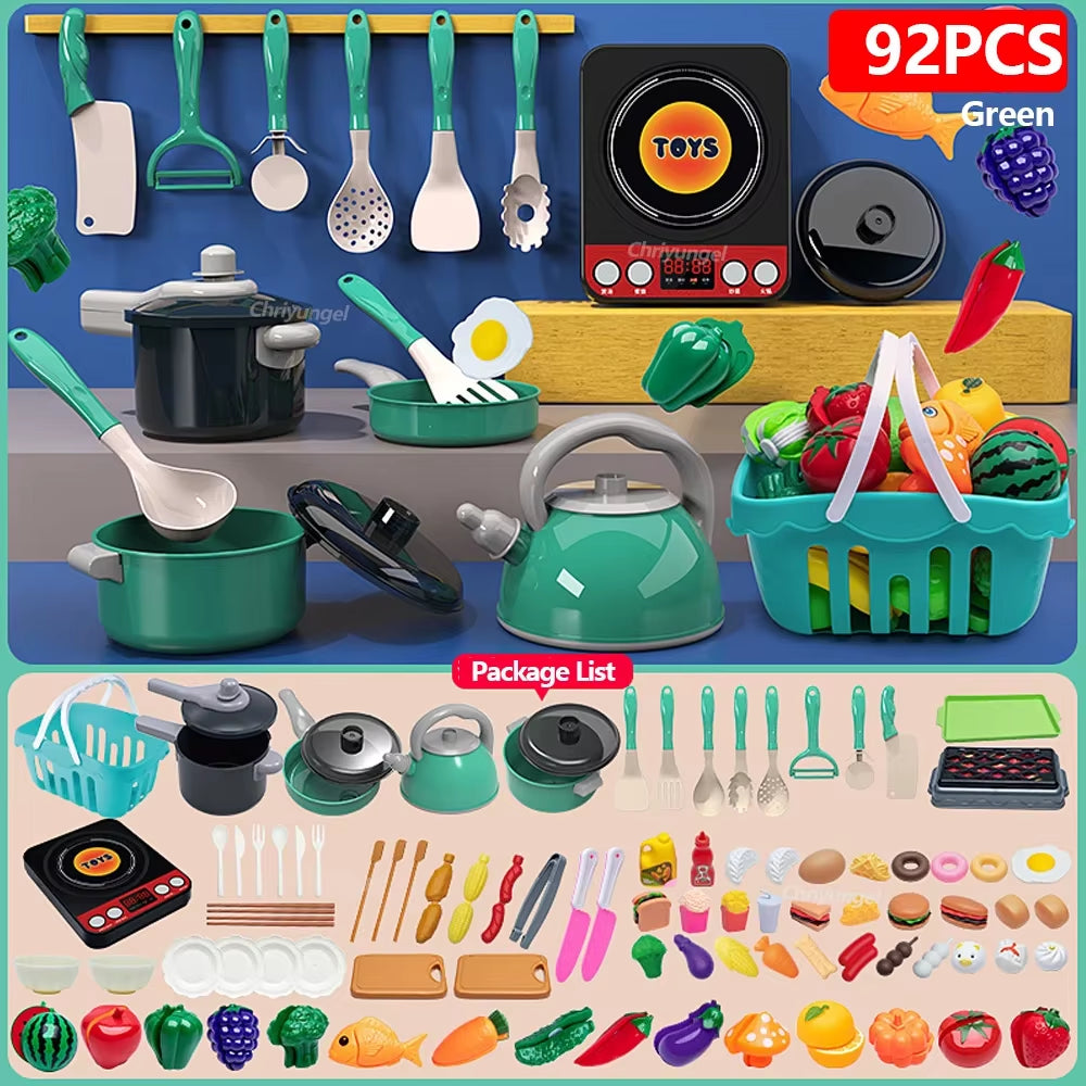 Kids Pretend Play Kitchen Set